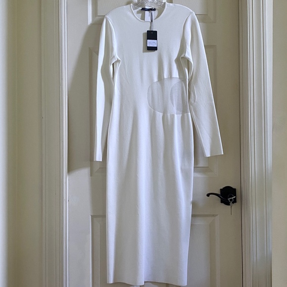 ZEYNEP ARCAY Sheer Midi Knit Dress With Sheer cut out Panels New With Ta… - Picture 12 of 16